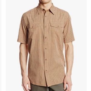 NWOT Merrell Men's "Ferris" Shirt Brown/Orange L